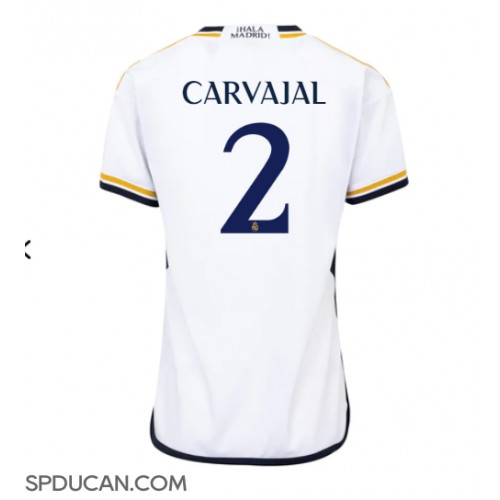 Zenski Nogometni Dres Real Madrid Daniel Carvajal #2 Domaci 2023-24 Kratak Rukav